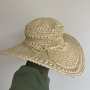 Scala Tan Woven Sun Hat